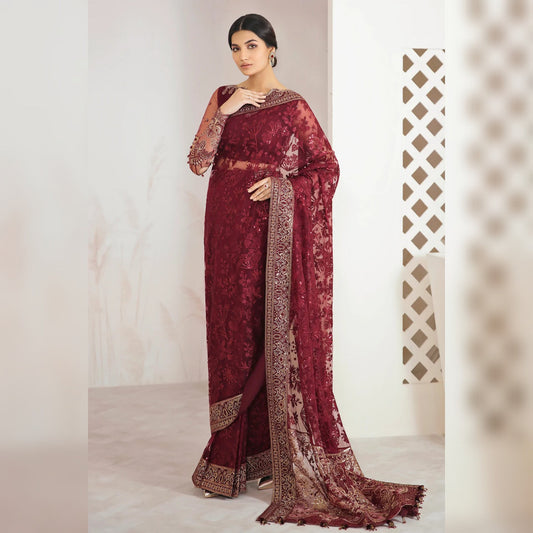 Maria B Chiffon Saree