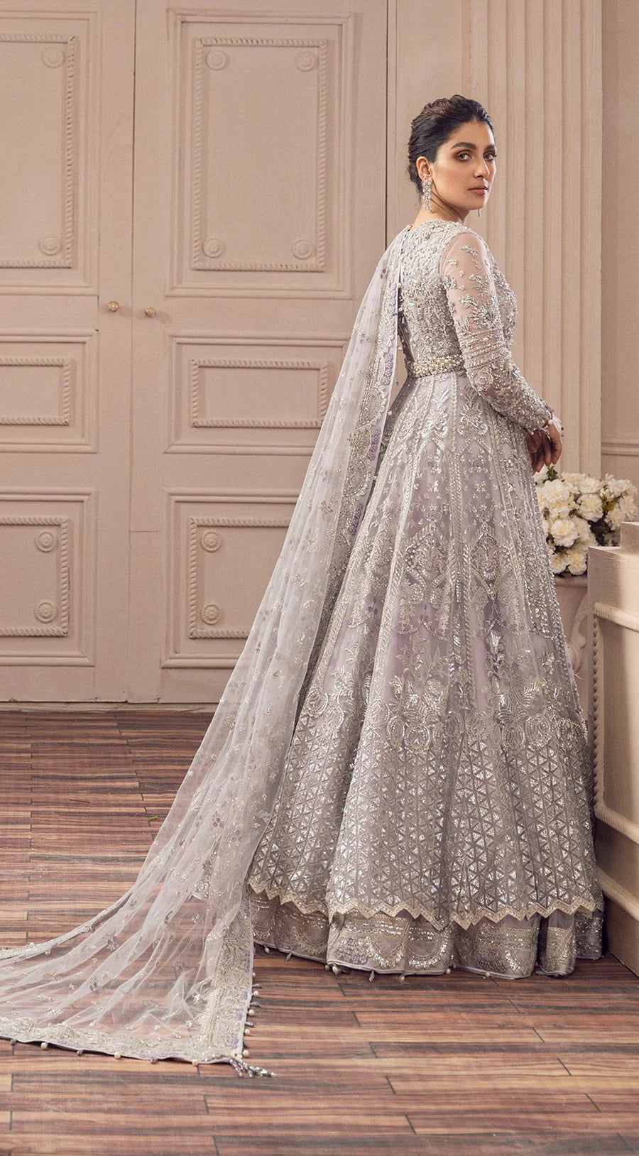 Nameera By Farooq Bridal Unstitched Maxi Collection Net