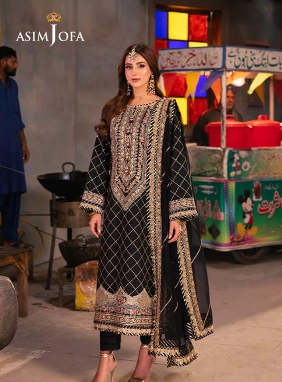 Asim Jofa Fancy Chiffon